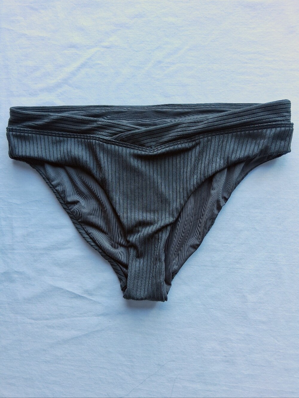 Jets Bikini Bottoms Swim Ribbed Dark Green Women's Size 12 CA 10 US